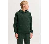 Einfarbig Kapuzenpullover Boys 140 Grün