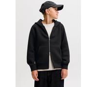 Einfarbig Kapuzenpullover Boys 164 Schwarz