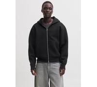 Einfarbig Kapuzenpullover S Schwarz