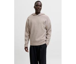 Einfarbig Kapuzenpullover XXL Beige