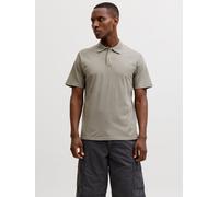 Einfarbig Poloshirt M Grün