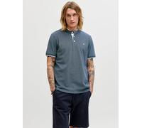 Einfarbig Poloshirt S Blau