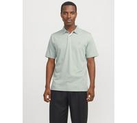 Einfarbig Poloshirt XS Aqua gray