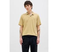 Einfarbig Poloshirt XS Beige
