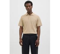 Einfarbig Poloshirt XS Braun