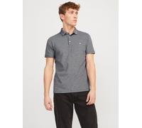 Einfarbig Poloshirt XS Grau
