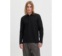 Einfarbig Poloshirt XS Schwarz
