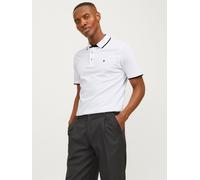 Einfarbig Poloshirt XS Weiß