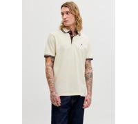 Einfarbig Poloshirt XS Weiß