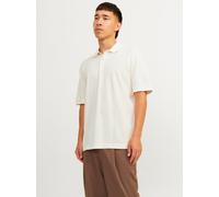 Einfarbig Poloshirt XS Weiß