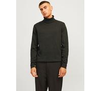 Einfarbig Rollkragenpullover XS Grün