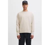Einfarbig Strickpullover XS Beige