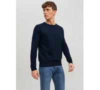 Einfarbig Strickpullover XS Blau