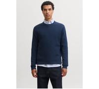 Einfarbig Strickpullover XS Blau