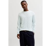 Einfarbig Strickpullover XS Blau