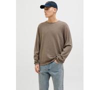 Einfarbig Strickpullover XS Braun