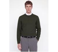 Einfarbig Strickpullover XS Grün