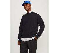 Einfarbig Strickpullover XS Schwarz