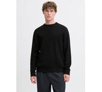 Einfarbig Strickpullover XS Schwarz