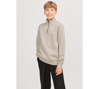 Einfarbig Sweatshirt Mit Halbem Reißverschluss Boys 128 Beige