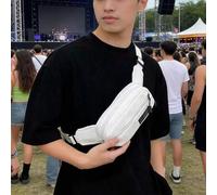 Einfarbige Cord-Stoff Mode vielseitige sportliche minimalistische Lässig Herren Mini Brusttasche