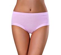 Einfarbige, dreilagige Damen-Hose mit Anti-Lateral-Leckage, konservative, physiologische Hose mit mittlerer Taille Damen Hipster Baumwolle Pantys Damen Baumwolle S. (Pink, XL)