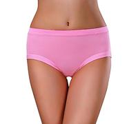 Einfarbige, dreilagige Damen-Hose mit Anti-Lateral-Leckage, konservative, physiologische Hose mit mittlerer Taille Damen Hipster Baumwolle Pantys Damen Baumwolle S. (Watermelon Red, XL)