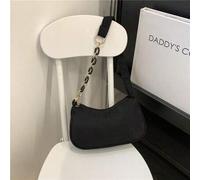 Einfarbige Mini Unterarm Umhängetasche, PU Leder kleine Tasche, minimalistisch, Lässig, vielseitig, Baguette Tasche mit großer Kapazität und Reißversc