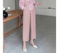 Einfarbige Slim Fit Knöchellange Damenhosen, Damenkostümhosen, Herbstkleidung