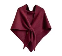 Einfarbiger Gestrickter Dreiecksschal Für Damen, Multifunktionaler Dreiecksschal Dreieckstuch Herbst Winter Warmer, Damen Poncho Schal, 2025 Strick Ponchos & Capes, Übergroßer Schal Strickjacken