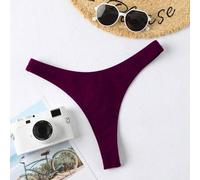 Einfarbiger, sexy, minimalistisch gestalteter Bikini-Slip für den Sommer, Tanga-Bikini-Slip, Badeanzug-Slip, tief sitzender Slip, Bademode-Slip