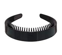 Einfarbiges Stirnband, gezahnter Haarreif, Stirnbänder, schwarzer Haarreif, elegantes einfarbiges Stirnband, gezahnter Kamm