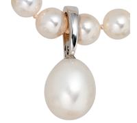 Einhänger Anhänger 585 Gold Weißgold 1 Süßwasser Perle Perlenanhänger