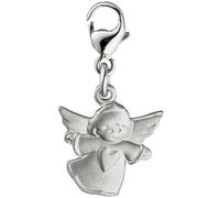 Einhänger Charm Engel Schutzengel 925 Sterling Silber matt mattiert