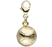 Einhänger Charm Fußball 333 Gold Gelbgold Anhänger Fußballcharm