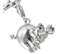 Einhänger Charm Glücksschwein 925 Sterling Silber Glücksbringer