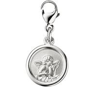 Einhänger Engel Schutzengel Charm Anhänger für Bettelarmband 925 Silber matt