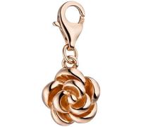 Einhänger Charm Rose 925 Silber rotgold vergoldet Anhänger für Bettelarmband