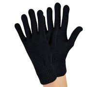 (Einheitsgröße, Schwarz) Sock Snob - 1 Paar Damen Warme Wollhandschuhe Damen | Thermo Handschuhe Gestrickt für Winter