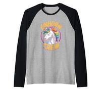 Einhorn Crew Regenbogen Cooles Einhorn Motiv Raglan
