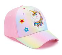 Einhorn Mädchen Baseballkappe Verstellbarer Basecap Kinder Snapback Trucker Cap Baumwolle Cappy Mädchen Mütze Sonnenhut für Reisen Schule Outdoor Sportarten