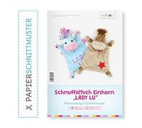 Kullaloo Print-Book Schnuffeltuch Einhorn/Pferd "Lady Lu" (Nähanleitung + Schnittmuster)