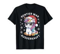 Einhorn Weihnachten Lustig Rentier War Ausverkauft Spruch T-Shirt