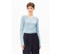 EINIAARA SOFT LANGARMSHIRT | 100% Bio-Baumwolle - blau (L)