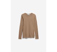 EINIAARA SOFT LANGARMSHIRT | 100% Bio-Baumwolle - braun (S)
