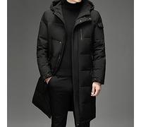 EINILLTY Herren Winter Jacke Winter Weiße Ente Daunenjacken Männer Kapuze Langer Wintermantel Männer Dick Warme Mode Daunenmantel Herren Parka