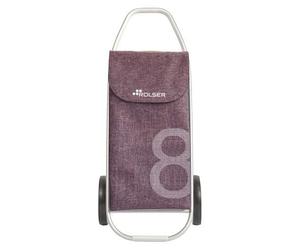 Einkaufsroller Rolser COM Tweed 2 große Räder - Violett