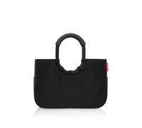 Einkaufsshopper REISENTHEL "loopshopper M", schwarz, schwarz, B:40cm H:26cm T:20cm, Polyester, Einkaufskörbe, Einkaufsshopper, Herausnehmbare Innentasche, Standfüße, Innentasche Reißverschluss (776528