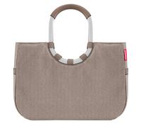 Reisenthel Einkaufstasche Loopshopper L herringbone mokka, Mokka, Textil, 46x34.5x25 cm, großes Hauptfach, Freizeit, Koffer & Taschen, Einkaufstaschen