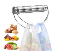 Einkaufstasche Tragetaschengriff - Edelstahl enthält 50 Pfund Schwerlast | Lebensmitteltaschen Grip Carrier Holder für einfaches Heben und Handkomfort | Taschengriff - Supermarkt Home Picknick Wasdry